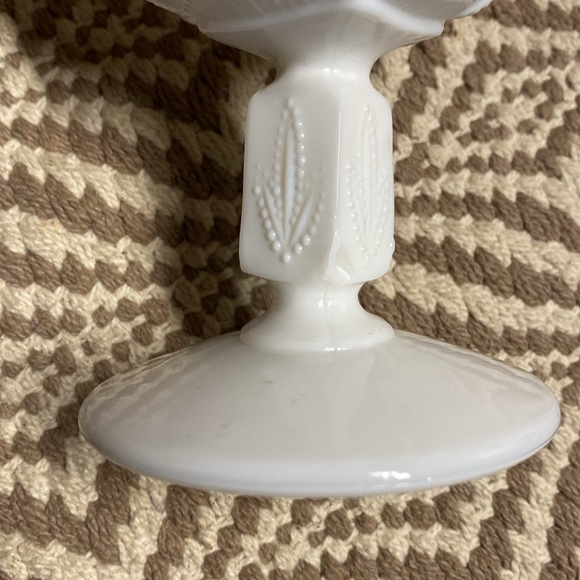 Fenton milk glass comport compote vase candy nut trinket bowl cactus - Picture 5 of 9